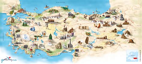 Türkiye Turizm Haritası Büyük Boy | DereTepe.Net
