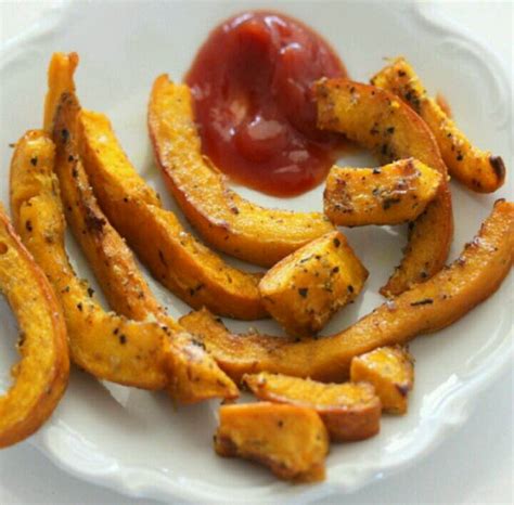 Healthy Baked Pumpkin Fries 🍊 Musely