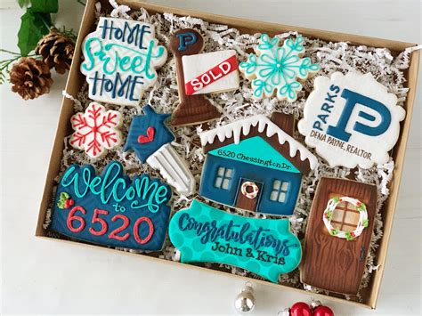 First you need something to put all your delicious treats in. Custom Decorated Cookies - Realtor Gift Box