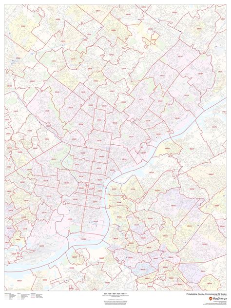 Philadelphia Zip Code Map Printable