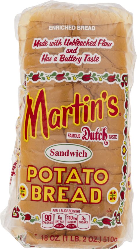 Martins Famous Pastry Potato Bread 18 Oz 4 Loaves