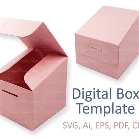 6 Basic Boxes Svg Ai Crd Eps Pdf Laser Cut Template Etsy