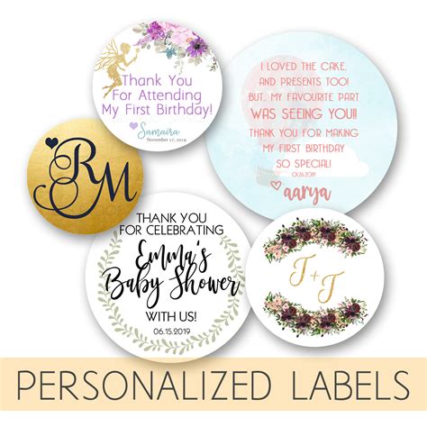 Personalized Round Labels