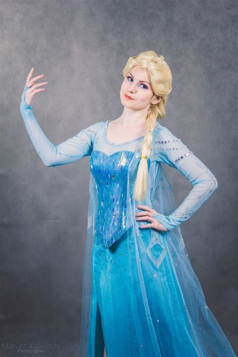 Elsa Cosplay Frozen Halloween Costume For Adult Etsy