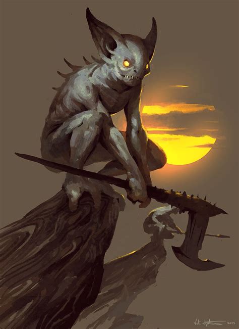 Cliff Dwellers Creature Concept Art Fantasy Demon Mythical