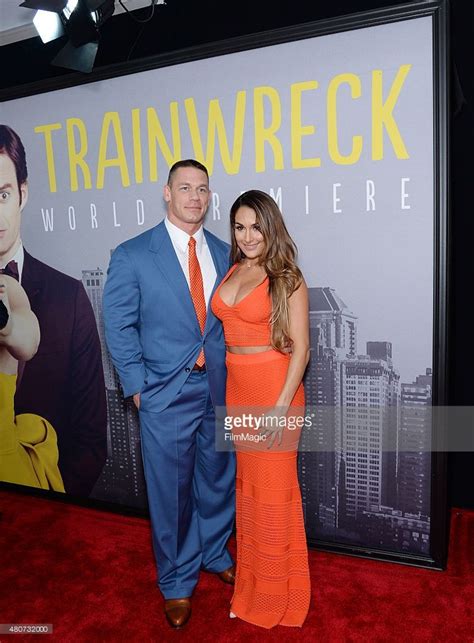 John Cena And Nikki Bella Attend The Trainwreck Premiere At Alice Tully Hall On July