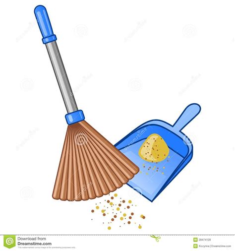Broom And Dustpan Royalty Free Stock Photos Image 28474128