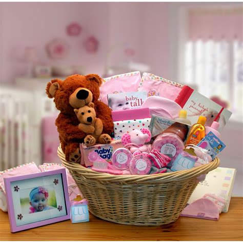 T Basket 890111 P Deluxe Welcome Home Precious Baby Basket Pink