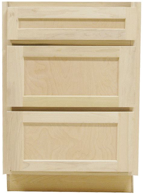 When thinking about your cabinetry materials and finishes, while it might be tempting to consider lower quality and therefore cheaper options, it's likely to cost you more in the long term. Kitchen Drawer Base Cabinet | Unfinished Poplar | Shaker ...