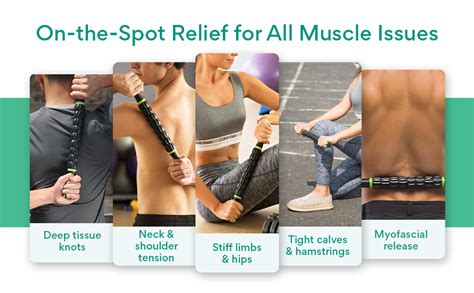 Supportiback 𝗧𝗘𝗡𝗦𝗜𝗢𝗡 𝗥𝗘𝗗𝗨𝗖𝗜𝗡𝗚 Muscle Therapy Massage Stick 360° Coverage Ridged Gears For