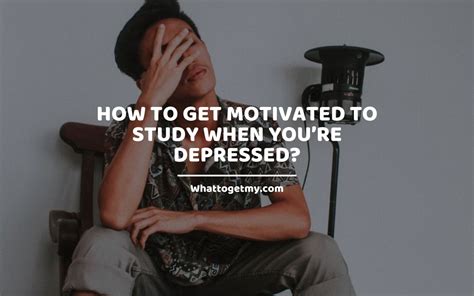How To Motivate Yourself To Study When You Are Depressed Study Poster