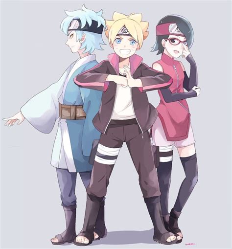 New Team 7 Boruto Boruto Mitsuki Naruto Anime Naruto
