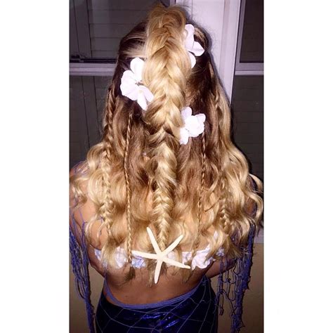Mermaid Braids Starfish Halloween 2016 Mermaid Braid Mermaid Hair