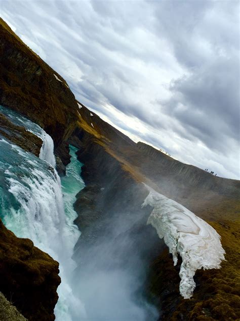 Gulfoss Waterfall Meaning Golden Falls Iceland Imposing And