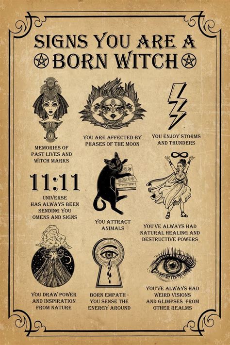 9 Signs You Are A Born Witch Witch Spell Book Witch Books