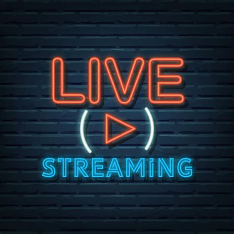 live streaming neon sign 2293481 Vector Art at Vecteezy
