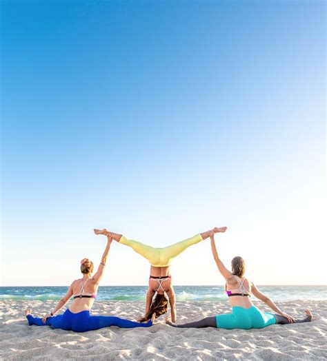 Alo Yoga Three Person Yoga Poses Partner Yoga Poses Acro Yoga Poses