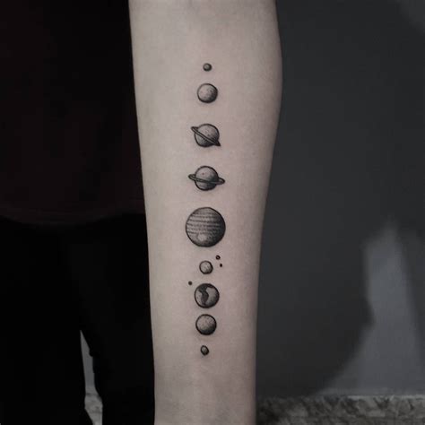 Planetary Alignment Tattoo Tatuagem Planets Blackworkers