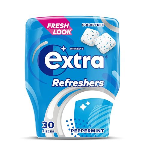 Chewing And Bubble Gum Extra Refreshers Peppermint Sugar Free Chewing