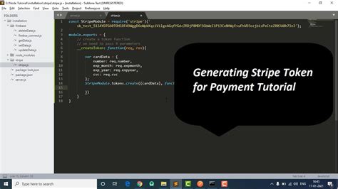 Node Js How To Create A Stripe Token For Make Payment Using Node Js