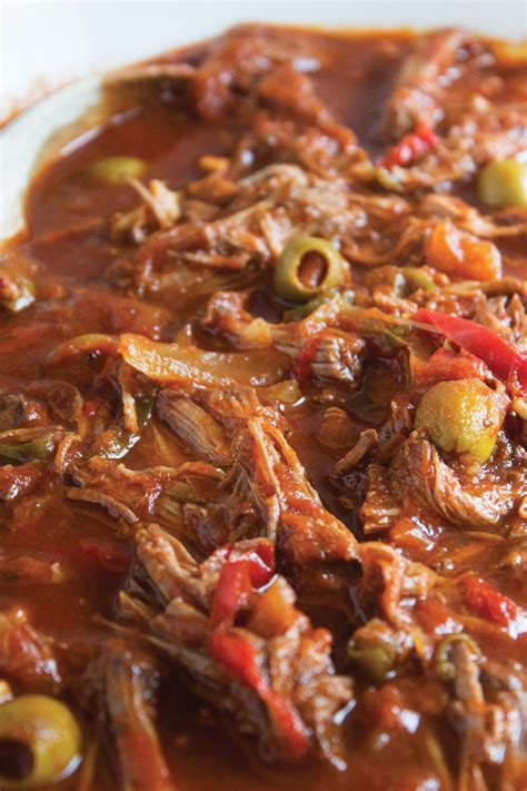 Ropa Vieja Shredded Beef Cuban Recipe Slow Cooker Crockpot Easy