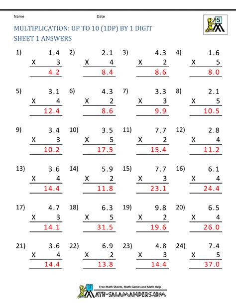 5th Grade Math Multiplication Worksheets Pdf Times Tables Worksheets