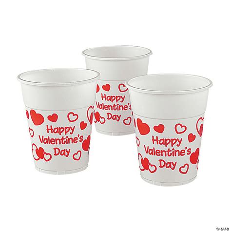 Valentine Plastic Cups Oriental Trading