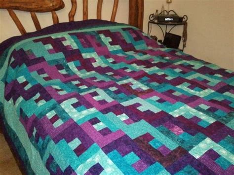 Purple And Teal Quilt Made To Order Hand Dyed Quiltking Quilt Queen
