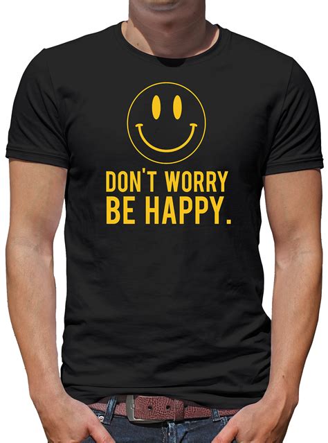 Be Happy T Shirt Smilie Tshirt