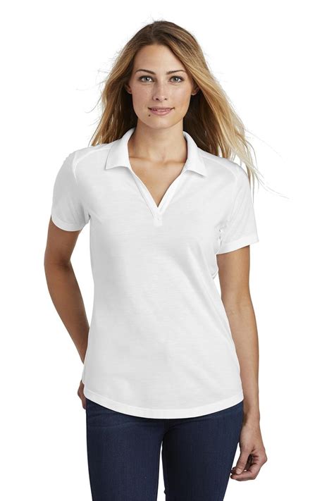 Sport Tek Lst405 Womens Posicharge Tri Blend Wicking Polo Shirts