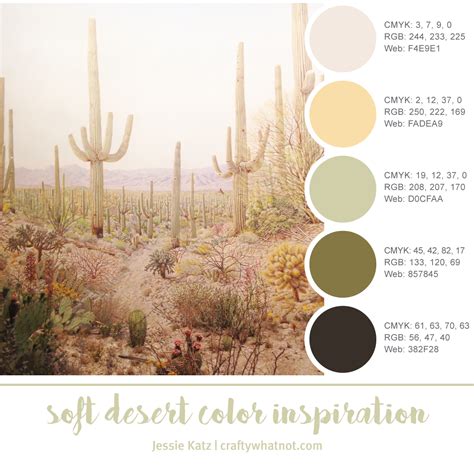 Soft Desert Color Inspiration Crafty Whatnot