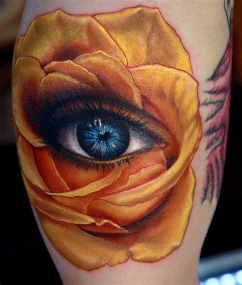 Rose With Eyeball Tattoo Wiki Tattoo