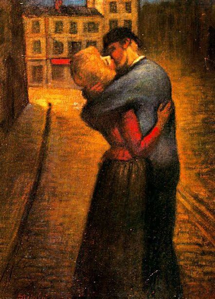 Pintura De Théophile Alexander Steilen 1859 1923 El Beso Magritte