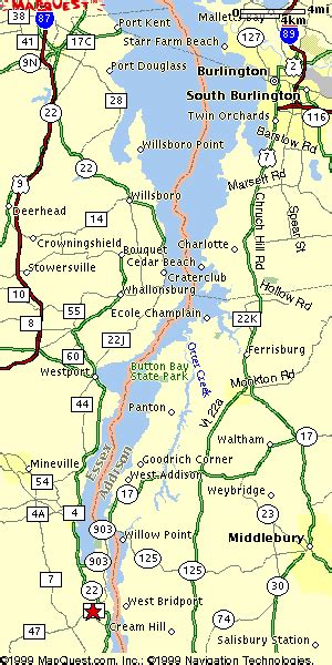Lake Champlain On A Map World Map