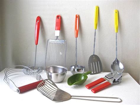 Select a category to the left to view the specific tools. Collection of Vintage Kitchen Utensils by ...