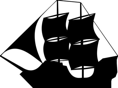 Schiff Silhouette Wind Kostenlose Vektorgrafik Auf Pixabay