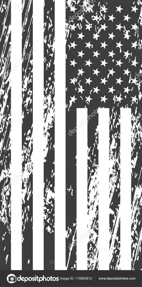 Black and white clipartfox stars stripes usa. Grunge american flag. Vintage background for web design — Stock Vector © igoror #170800812