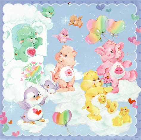 Care Bears And Cousins Set Funshine Bear With Gentle Heart Lamb Proud