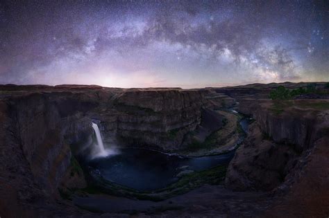 Starry Night In The Pacific Northwest Palouse Falls Wa Usa