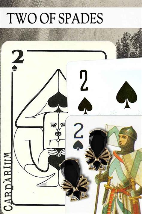Did you know that playing cards could be used to predict future? 2 of Spades meaning in Cartomancy and Tarot - ⚜️ Cardarium ⚜️