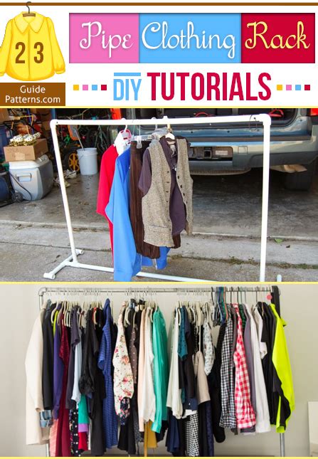 Can a pvc pipe be used for a clothing rack? 23 Pipe Clothing Rack DIY Tutorials | Guide Patterns
