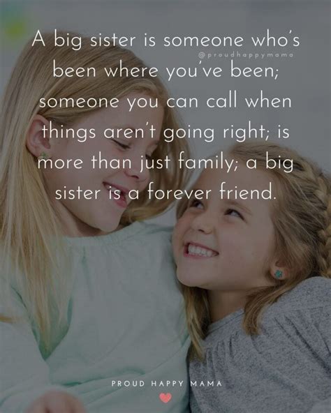 50 Big Sister Quotes And Sayings With Images
