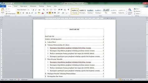 7 Cara Membuat Daftar Isi di Word Secara Otomatis