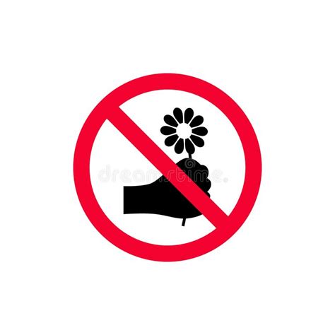 Do Not Pick Flowers Sign Stock Illustrations 24 Do Not Pick Flowers