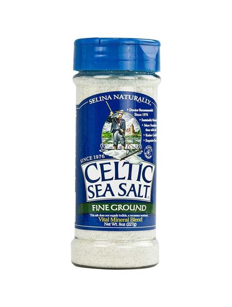 Celtic Sea Salt Fine Ground 8 Oz Shaker