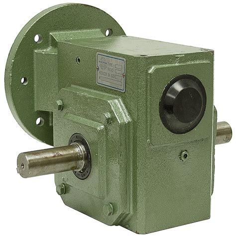 51 Right Angle Cast Iron Worm Gear Reducer 91 Hp 184tc Dual Output