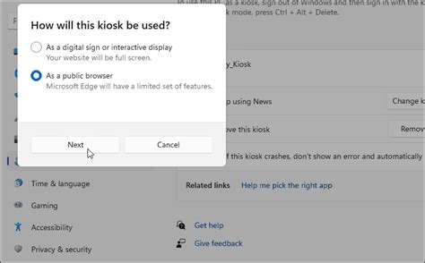 How To Set Up Kiosk Mode On Windows 11