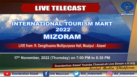 International Tourism Mart Mizoram 2022 Youtube