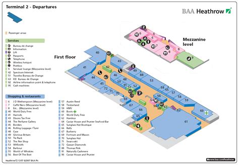 London Heathrow Airport Terminal 2 Map