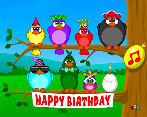 Singing Birds Birthday Send Free Ecards From